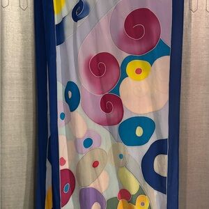 Lalita Abstract pop art 100% Silk Scarf